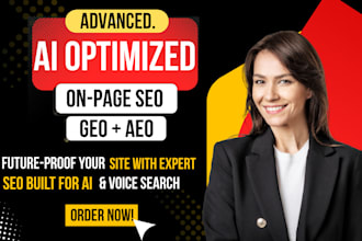 provide monthly SEO expert service with ai,  GEO strategy, and aeo optimization