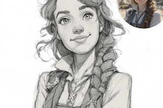 draw beautiful character with style like disney