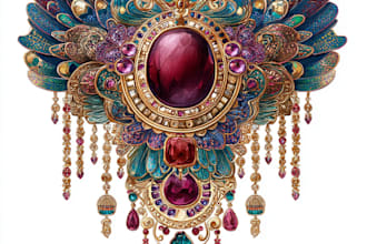 draw a jewelry and ring design