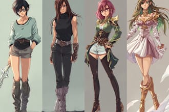 create custom anime oc illustrations for your roleplay world