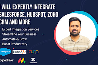 professionally integrate salesforce, hubspot, zoho CRM