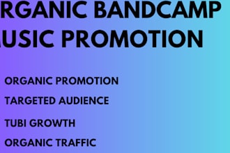 do bandcamp and napster music promotion get streams, audience