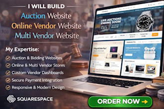 build auction website multi vendor website online bidding website vendor website