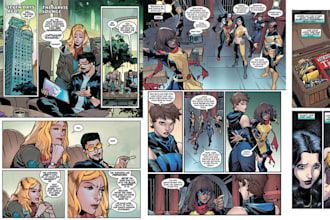 create comic book illustration comic storyboard comic panel