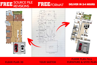 make floor plan for real estate agent in 4 hours