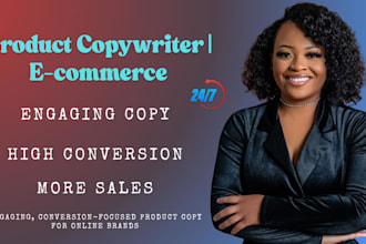 create engaging, conversion focused product copy for ecommerce platforms