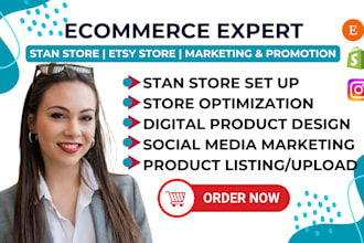 tiktok shopify stan store etsy digital product etsy ebook etsy store set up SEO