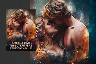 design stunning romance book cover or adult book cover
