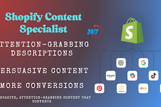 write persuasive and attention grabbing shopify product content