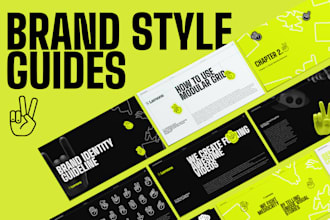 design logobook or brand guidelines with identity system