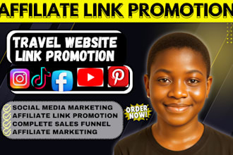promote travel affiliate website, clickbank affiliate marketing sales funnel