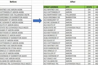 do excel data entry, data cleaning and formatting