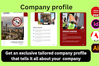 design an amazing company profile