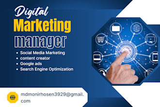 be your social media marketing manager and content creator