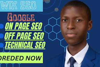 do on page SEO service for wix website design