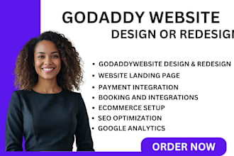 build your godaddy website design, godaddy ecommerce store, godaddy development