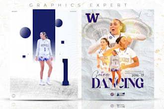 design perfect sport graphics, flyer or sport posters