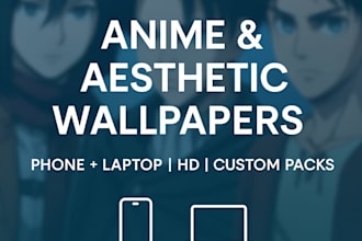 provide anime and aesthetic wallpapers for phone and laptop