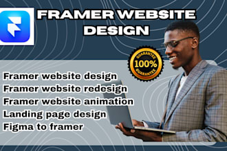 design framer website framer landing page  animated framer wix website design