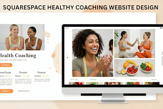 build squarespace health coaching website diet tracker site clean eating program