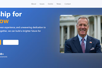 design political campaign website or election website