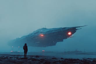 create star wars, sci fi art, sci fi game illustration
