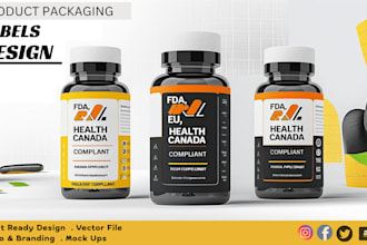 handle fda, eu, health canada compliance and design supplement labels