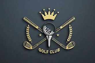 do professional creative golf club logo