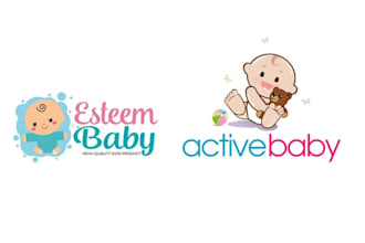do modern baby shop, child care, day care, school, and kids logo design