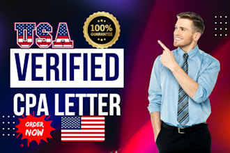 write CPA verification letter, CPA review, CPA audit, income verification