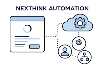automate IT workflows using powershell, bash and nexthink