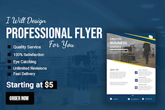 design a unique and professional flyer