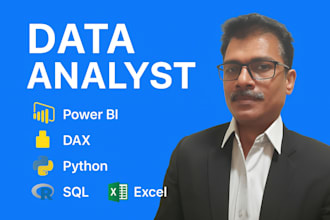 be your data analyst and power bi expert