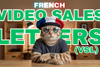 write the video script for your vsl sales letter in french