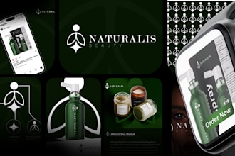 design a luxury brand identity for your skincare cosmetics brand