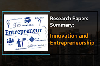 do innovation, entrepreneurship, leadership, business,essays, research project