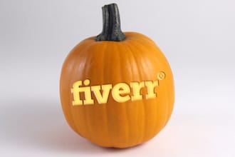 put your logo on a pumpkin for halloween