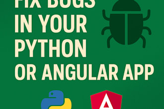 fix bugs or errors in your python or angular app