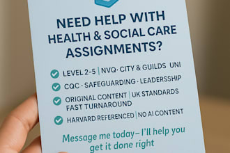 do nvq health and social care tasks
