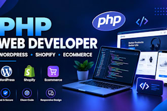 be your expert php programmer web, wordpress , ecommerce, shopify app developer
