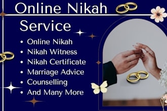 online nikah imam in sharia way marriage advice nikah wali witness certificate