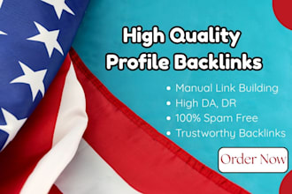 high quality profile backlinks from high authority sites