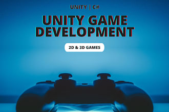 develop 2d and 3d games in unity