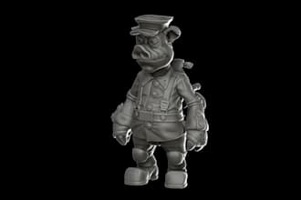 be 3d zbrush sculptor, 3d character model for print,miniature 3d model,warhammer