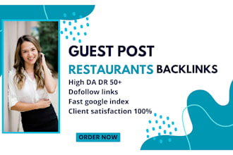publish food blog and restaurant guest post backlinks