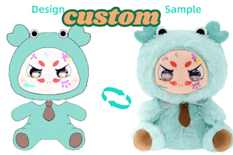 design plush art, hand made custom plush for you