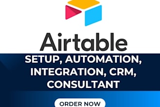 do airtable setup, airtable automation, airtable consultant, airtable crm