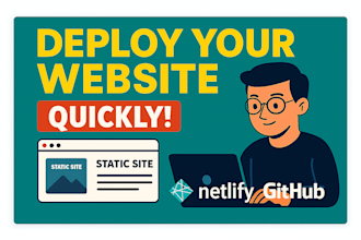 deploy your static website to netlify or github pages