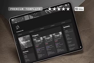 setup german beauty blog business notion template dashboard workspace planner