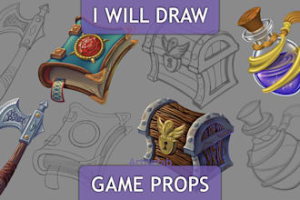 draw game props and assets pro